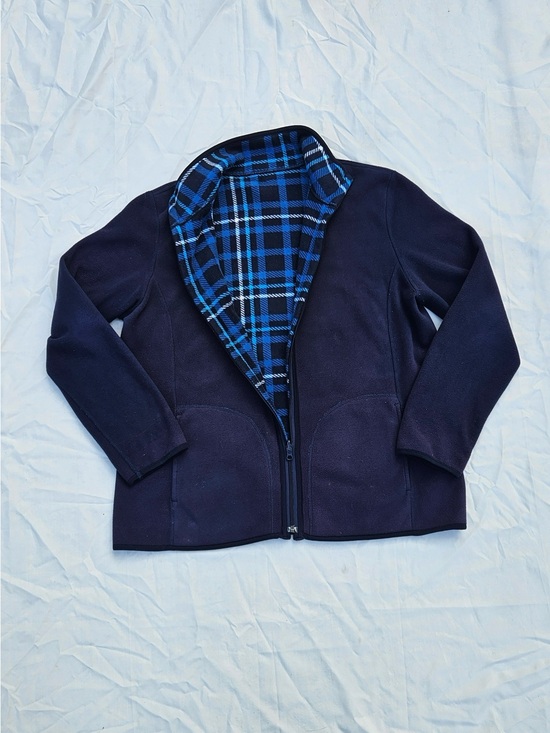 Sweaters - VINTAGE reversible blue plaid sweater